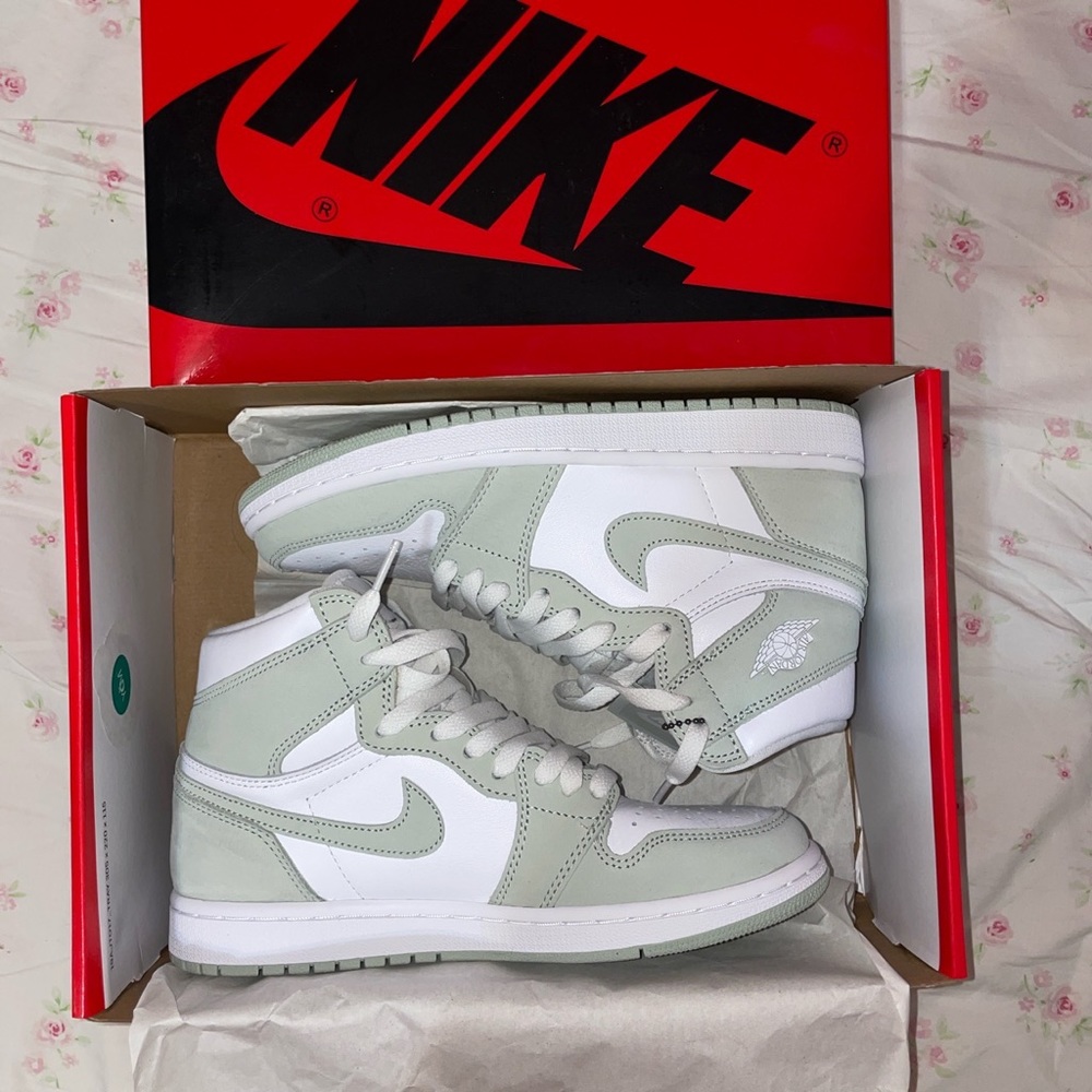 Sage green Jordan 1s